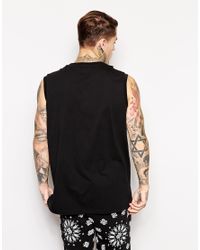 boxy sleeveless t shirt