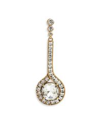 Oscar de la Renta | Metallic Jeweled Drop Earrings | Lyst