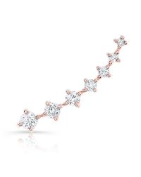 Anne Sisteron - Metallic 14kt Rose Gold Large Diamond Organic Ear Cuff - Lyst