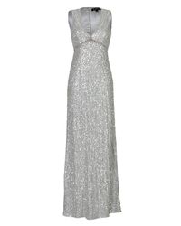Lyst - Jenny Packham Sequin Embellished Gown in Metallic