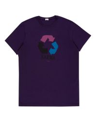 Paul Smith | Purple Karma-Print T-Shirt for Men | Lyst