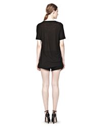 Alexander Wang | Gray Slub Classic Tee | Lyst