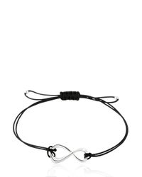Montblanc | Black Infinity Cord Bracelet for Men | Lyst