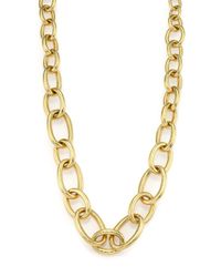 Vaubel | Metallic Hammered Link Necklace | Lyst