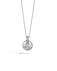 John Hardy | Metallic Classic Chain Heritage Round Charm Pendant | Lyst
