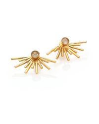 Kelly Wearstler | Metallic Mariposa White Topaz Sunburst Earrings | Lyst