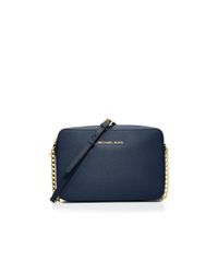 MICHAEL Michael Kors | Blue Crossbody - Jet Set Large | Lyst