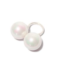 Maria Stern - Natural Large Double Pearl Ring - Lyst