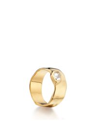 Monica Vinader | Metallic Siren Wide Band Ring | Lyst