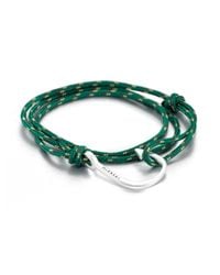 Miansai | Green Hook Rope Wrap Bracelet | Lyst