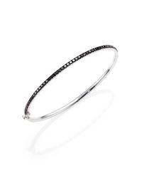 Kwiat | Black Diamond & 18k White Gold Stacking Bangle Bracelet | Lyst