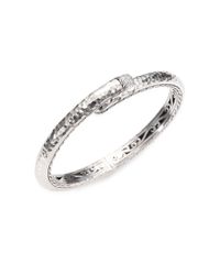 John Hardy | Metallic Palu Pave Diamond Sterling Silver Bangle Bracelet | Lyst