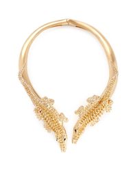 Giuseppe Zanotti | Metallic Alligator Choker Necklace | Lyst