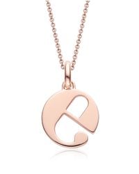 Monica Vinader | Metallic Alphabet Pendant E | Lyst