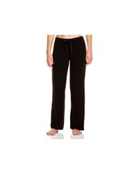 Natori | Black Brushed Lounge Pants | Lyst