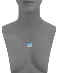 Ippolita | London Blue Topaz & Diamond Pendant Necklace | Lyst