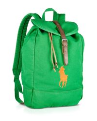 Ralph Lauren | Green Polo Canvas Backpack for Men | Lyst