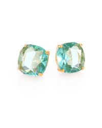 kate spade new york | Blue Faceted Square Stud Earrings | Lyst