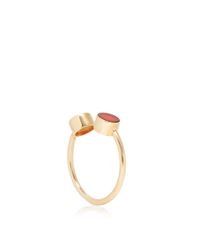 Ginette NY | Red Double Camelian Cabochon Ring | Lyst