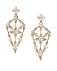 Adriana Orsini | Metallic Kaleidoscope Kite Drop Earrings | Lyst