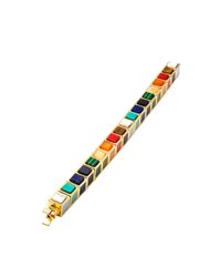 Eddie Borgo | Multicolor Inlaid Small Cube Bracelet | Lyst