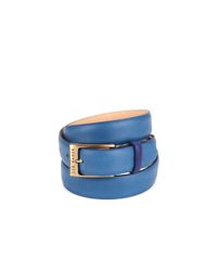 Ted Baker | Teal Thebite Bright Leather Belt for Men | Lyst
