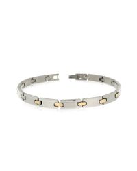 Zoppini | Gray Zo-chain Stainless Steel And 18k Gold Link Bracelet for Men | Lyst