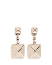 Valentino | Metallic 'Rockstud' Macro Drop Earrings | Lyst