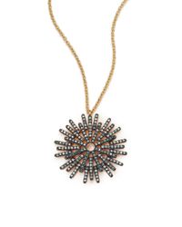Astley Clarke | Rising Sun Blue Diamond & 14k Yellow Gold Firework Pendant Necklace | Lyst