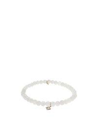 Sydney Evan | White Pyramid Charm Bracelet | Lyst