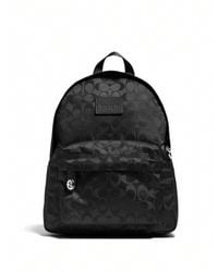 COACH | Black Small Logo-patterned Nylon Backpack | Lyst