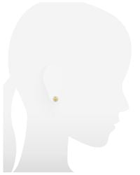 Tory Burch - White Evie Pearl Gold Tone Stud Earring - Lyst