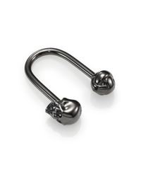 Alexander McQueen | Black Skull Key Ring for Men | Lyst