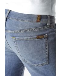7 For All Mankind | Blue Slimmy Slim Straight With Clean Pocket In High Tides for Men | Lyst
