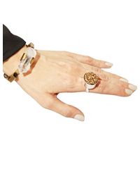 Pixie Market - Metallic Galaxy Pyrite Stone Ring - Lyst