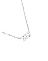 Jennifer Meyer | White 'Xo' 18K Yellow Gold Pendant Necklace | Lyst