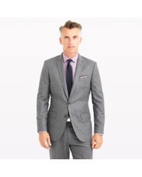 J.Crew | Gray Ludlow Suit Jacket In Heathered Italian Wool Flannel for Men | Lyst