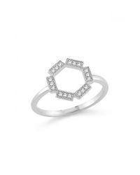 Dana Rebecca | Pink Brielle Rose Diamond Ring In White Gold | Lyst