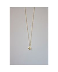 Tai | Metallic Small Pave Disc Necklace | Lyst