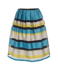 Paul Smith | Multicolor Women'S Sheer Stripe Cotton-Blend Full Skirt | Lyst