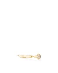 Lauren Klassen | Metallic Nail Earring With Diamonds | Lyst