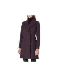 Reiss | Purple Sesto Peak Lapel Coat | Lyst