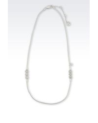 Emporio Armani | Metallic Necklace | Lyst