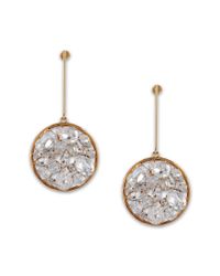 Stella McCartney - Metallic Stones Drop Earrings - Lyst