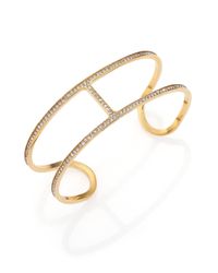 Michael Kors | Metallic Heritage Maritime PavÉ Open Cuff Bracelet/Goldtone | Lyst