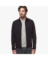 James Perse Black Yosemite Funnel Neck Zip Up Jacket for men