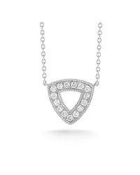 Dana Rebecca | White Emily Sarah Triangle Necklace | Lyst