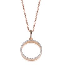 Monica Vinader | Metallic Naida Open Pendant | Lyst