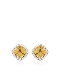 Paolo Costagli | Yellow One Of A Kind Cushion Cut Imperial Topaz Clip Earrings | Lyst