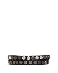 HTC Hollywood Trading Company | Metallic Studded Double Wrap Bracelet for Men | Lyst